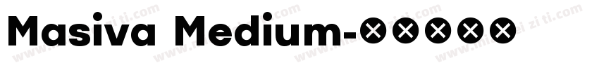 Masiva Medium字体转换